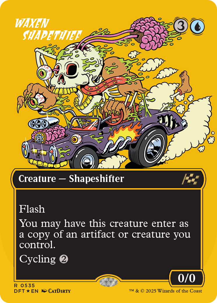 Waxen Shapethief (Borderless) (First-Place Foil) [Aetherdrift]