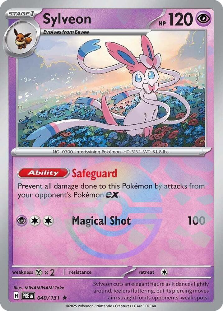 Sylveon (040/131) (Poke Ball Pattern) [Scarlet & Violet: Prismatic Evolutions]