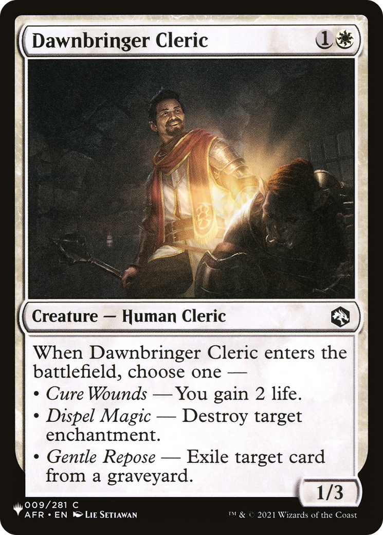 Dawnbringer Cleric [The List Reprints]