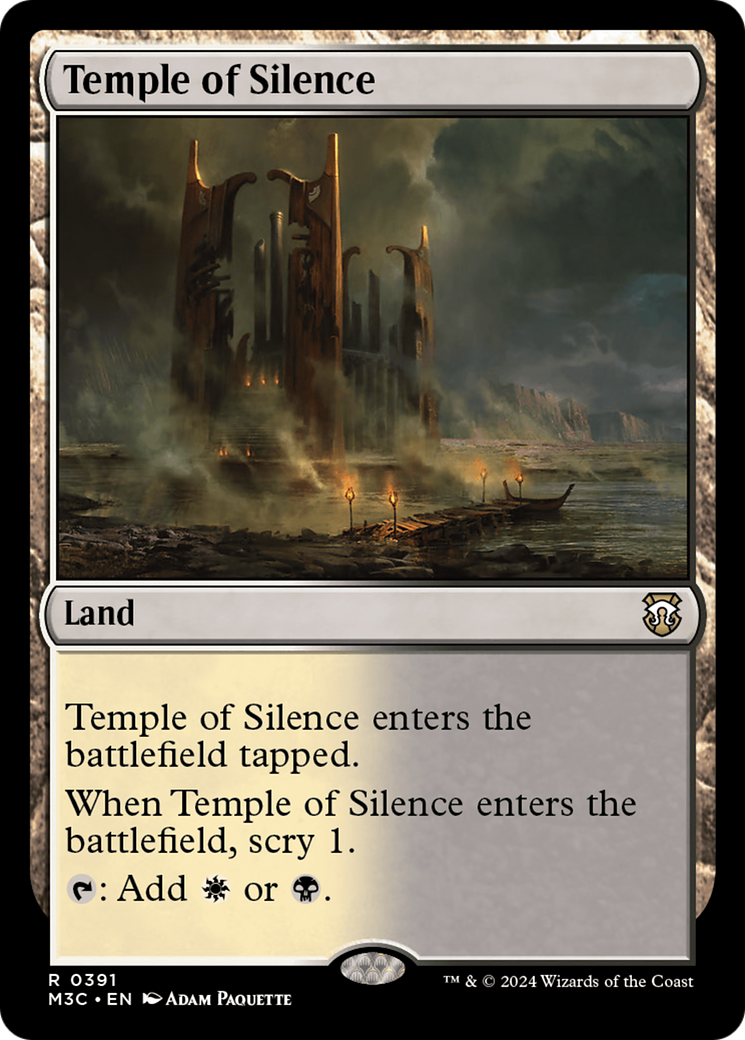 Temple of Silence (Ripple Foil) [Modern Horizons 3 Commander]