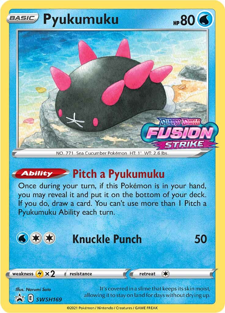 Pyukumuku (SWSH169) (Prerelease Promo) [Sword & Shield: Black Star Promos]