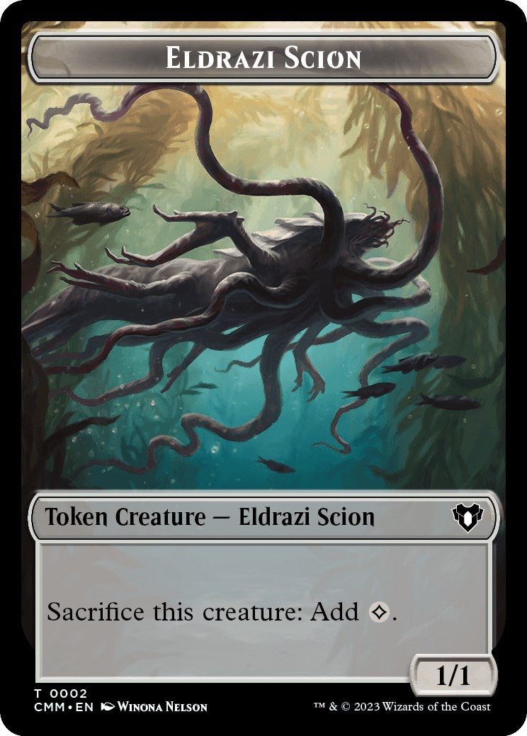 Eldrazi Scion // Demon Double-Sided Token [Commander Masters Tokens]