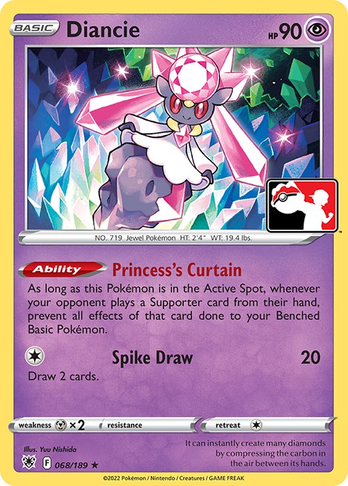 Diancie (068/189) [Prize Pack Series Three]