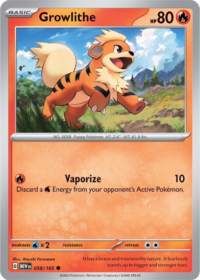 Growlithe (058/165) [Scarlet & Violet: 151]