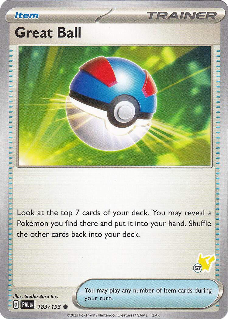 Great Ball (183/193) (Pikachu Stamp