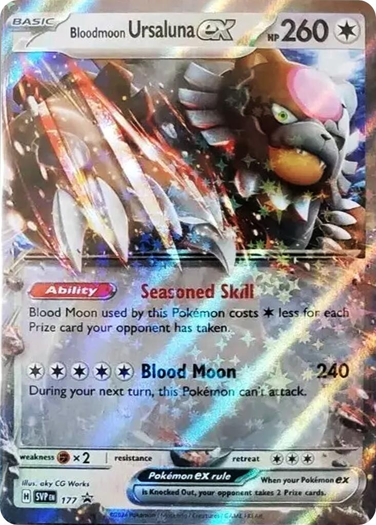 Bloodmoon Ursaluna ex (177) [Scarlet & Violet Promo Cards]