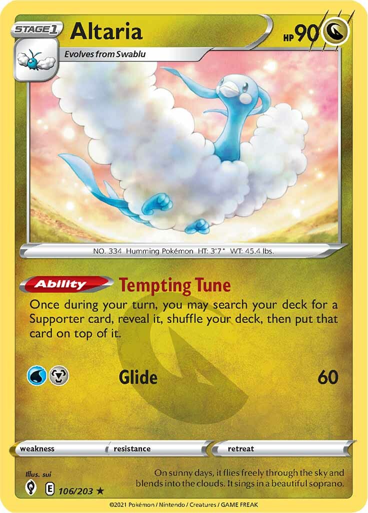 Altaria (106/203) [Sword & Shield: Evolving Skies]