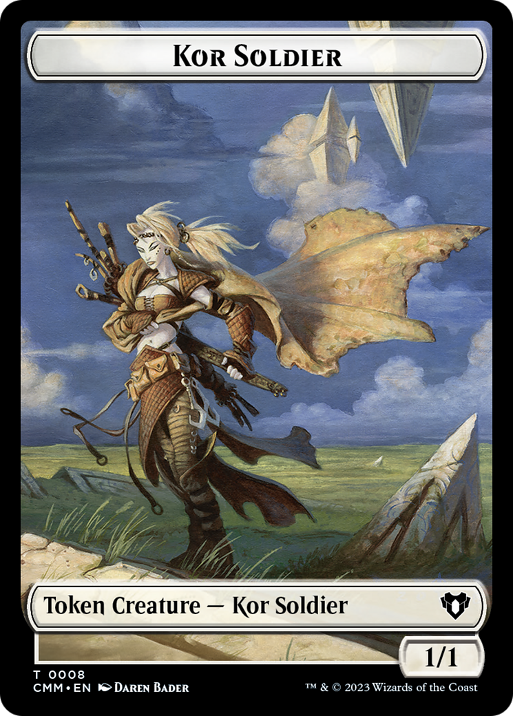 Elemental (0026) // Kor Soldier Double-Sided Token [Commander Masters Tokens]