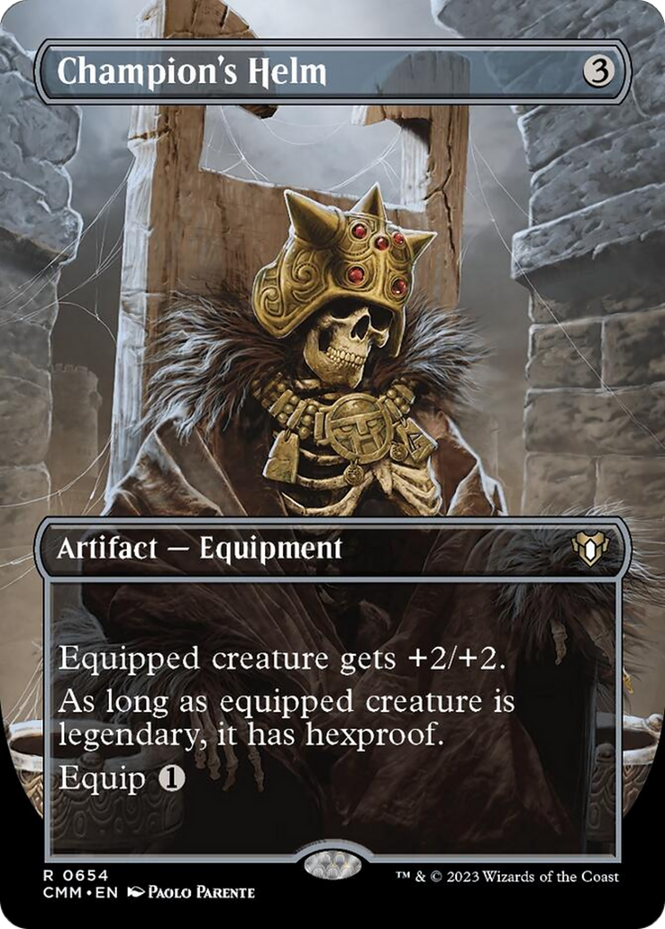 Champion's Helm (Borderless Alternate Art) [Commander Masters]