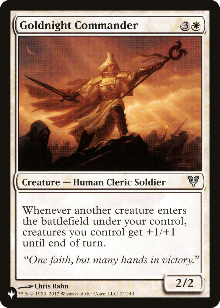 Goldnight Commander [The List Reprints]