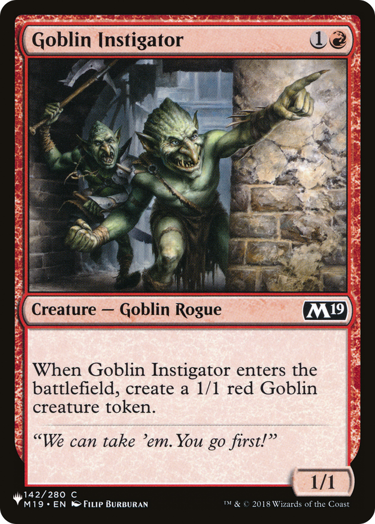 Goblin Instigator [The List Reprints]