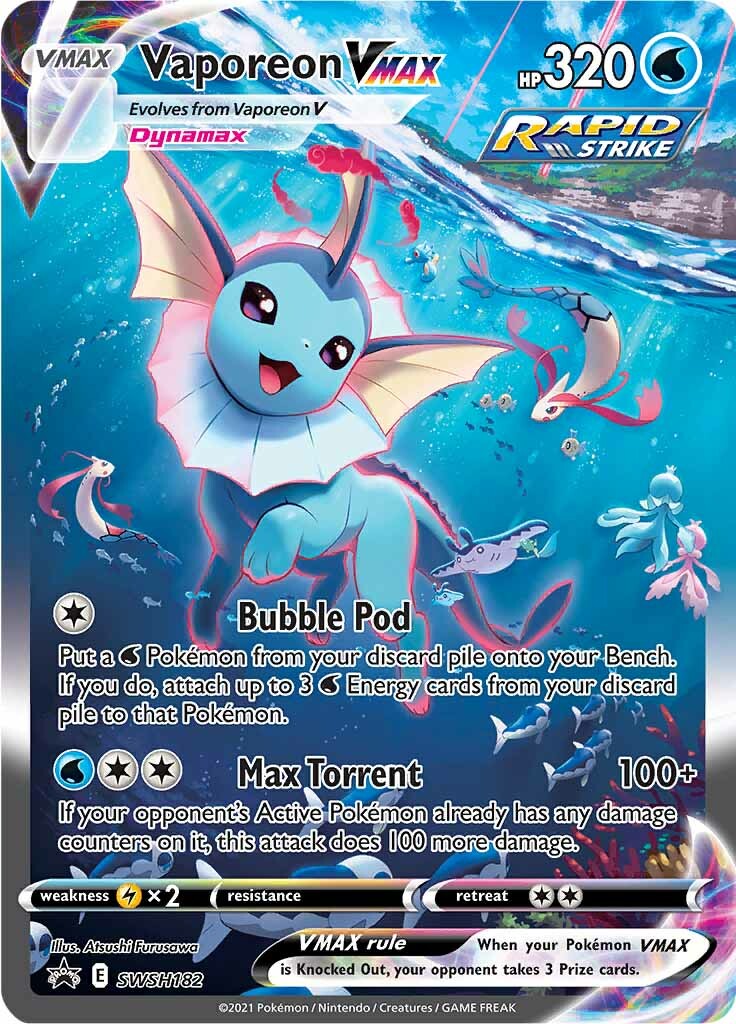 Vaporeon VMAX (SWSH182) [Sword & Shield: Black Star Promos]