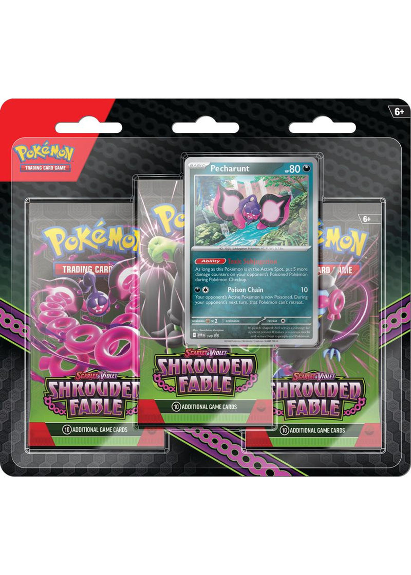 Pokemon - Scarlet and Violet 6.5: Shrouded Fable - 3 pack Blister