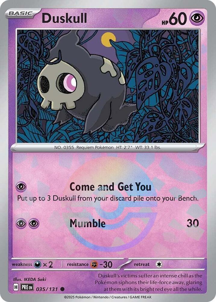 Duskull (035/131) (Poke Ball Pattern) [Scarlet & Violet: Prismatic Evolutions]