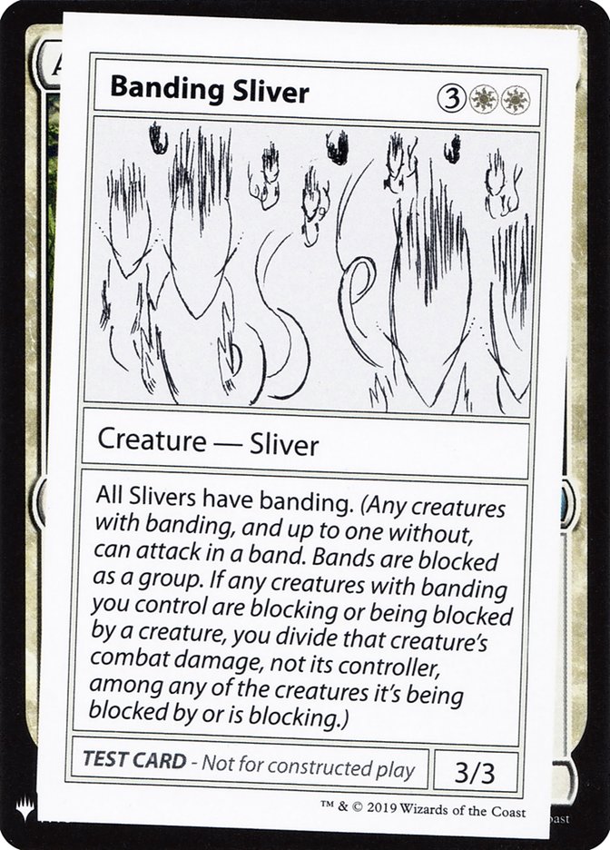 Banding Sliver [Mystery Booster Playtest Cards]