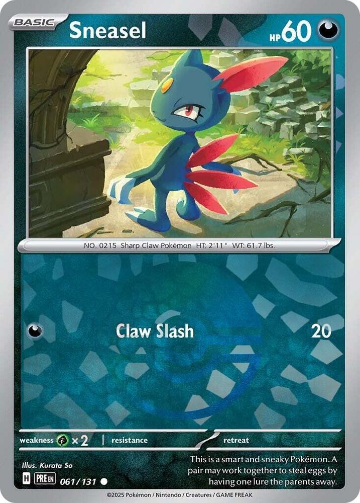 Sneasel (061/131) (Poke Ball Pattern) [Scarlet & Violet: Prismatic Evolutions]