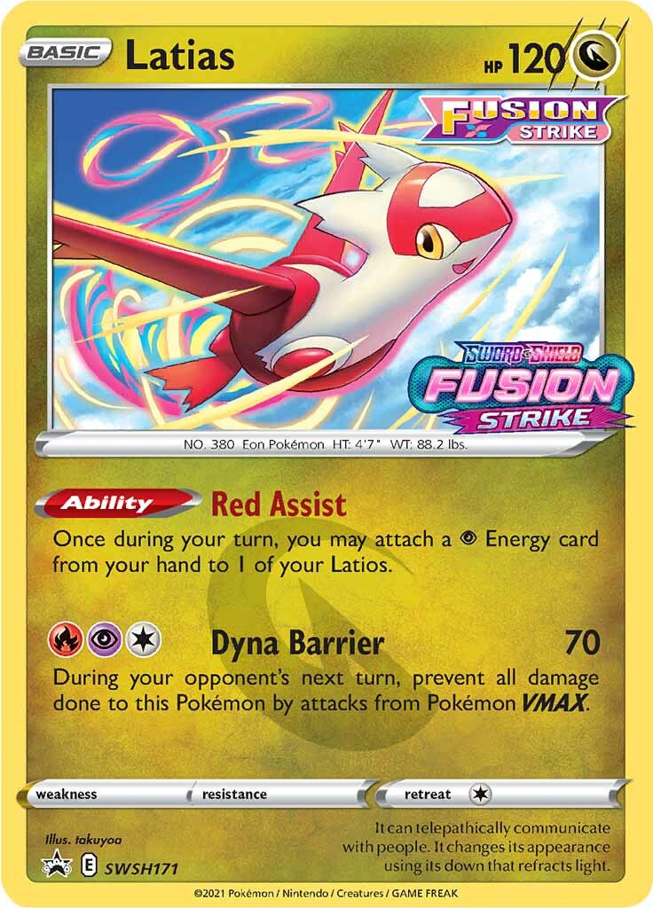 Latias (SWSH171) (Prerelease Promo) [Sword & Shield: Black Star Promos]