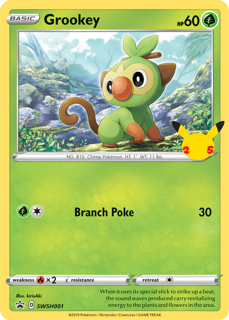 Grookey (SWSH001) (Jumbo Card) [First Partner Pack]