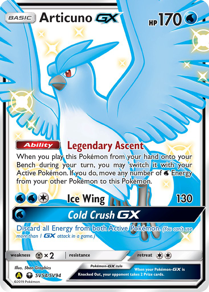 Articuno GX (SV54/SV94) [Sun & Moon: Hidden Fates - Shiny Vault]