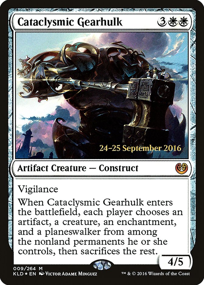 Cataclysmic Gearhulk  [Kaladesh Prerelease Promos]