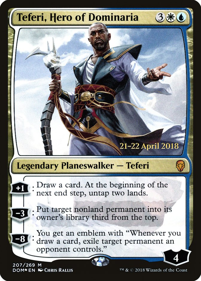 Teferi, Hero of Dominaria  [Dominaria Prerelease Promos]