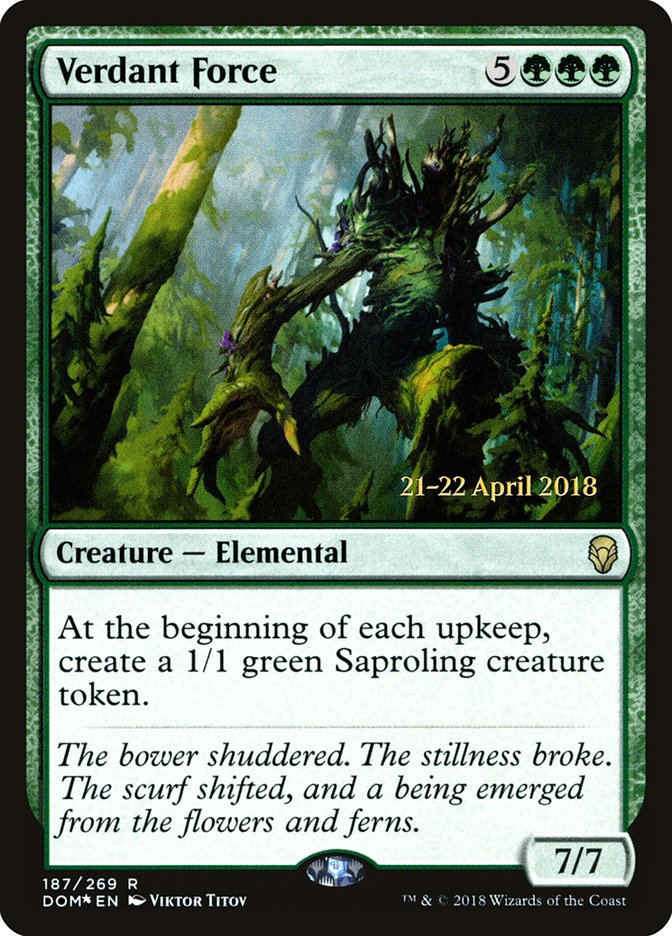 Verdant Force  [Dominaria Prerelease Promos]