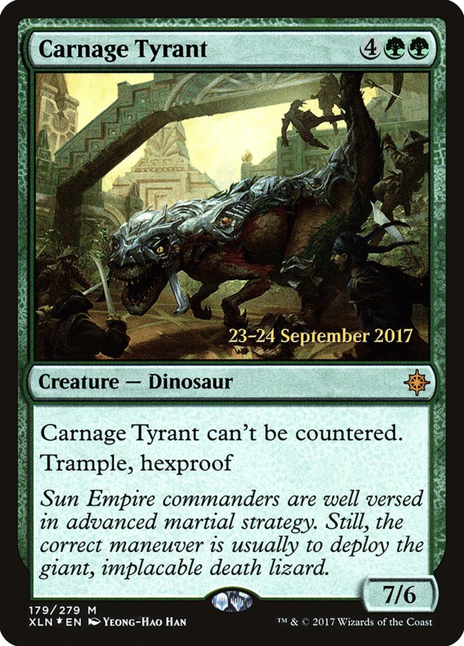 Carnage Tyrant  [Ixalan Prerelease Promos]