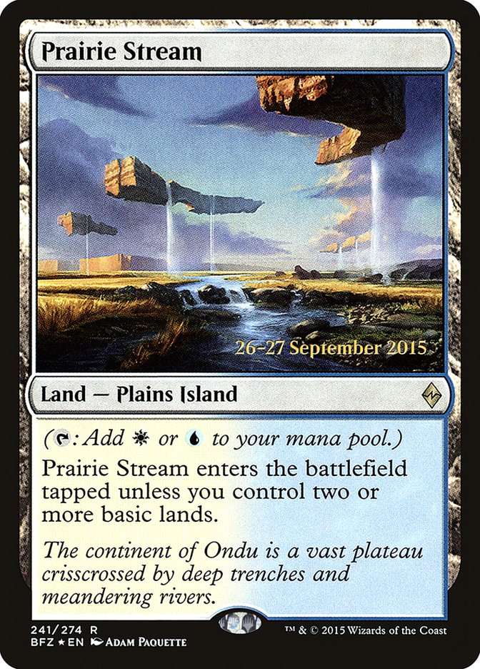 Prairie Stream  [Battle for Zendikar Prerelease Promos]