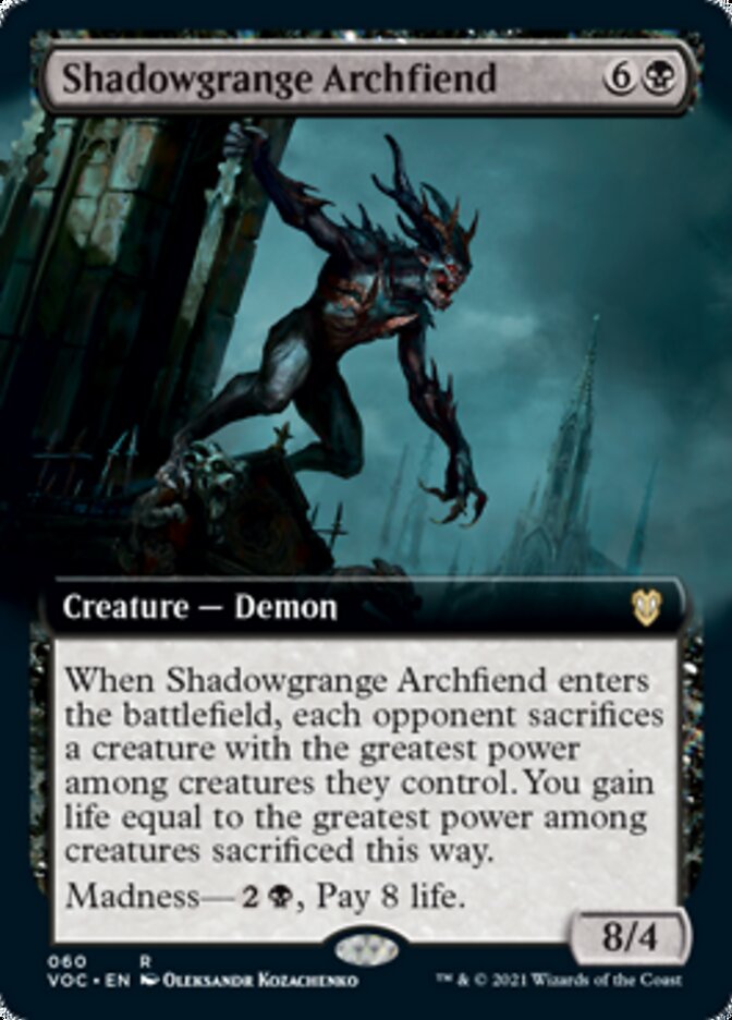 Shadowgrange Archfiend (Extended) [Innistrad: Crimson Vow Commander]