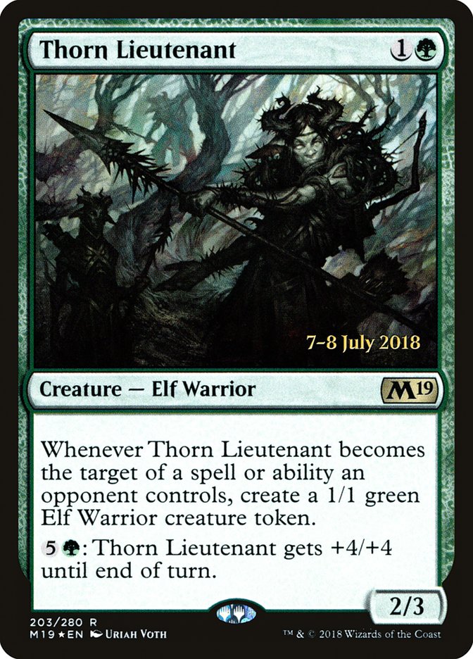 Thorn Lieutenant  [Core Set 2019 Prerelease Promos]