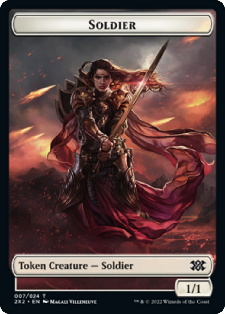 Faerie Rogue // Soldier Double-sided Token [Double Masters 2022 Tokens]