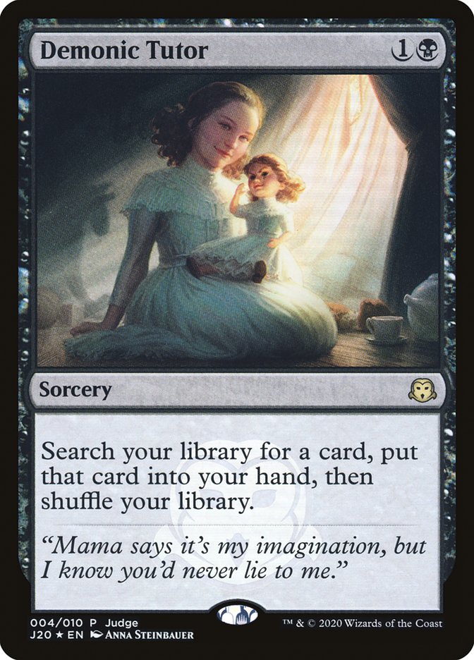 Demonic Tutor (J20) [Judge Gift Cards 2020]