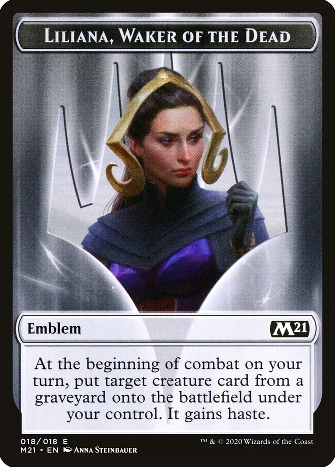 Emblem - Liliana, Waker of the Dead [Core Set 2021]