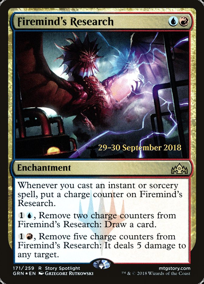 Firemind's Research  [Guilds of Ravnica Prerelease Promos]