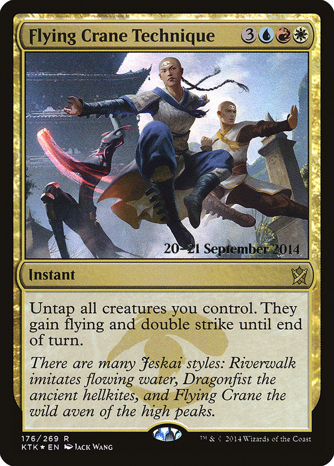 Flying Crane Technique  [Khans of Tarkir Prerelease Promos]