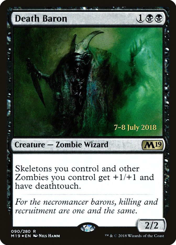 Death Baron  [Core Set 2019 Prerelease Promos]