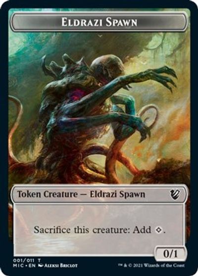 Eldrazi Spawn // Human Soldier Double-sided Token [Innistrad: Midnight Hunt Commander]