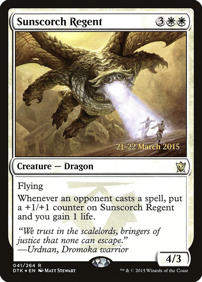 Sunscorch Regent  [Dragons of Tarkir Prerelease Promos]