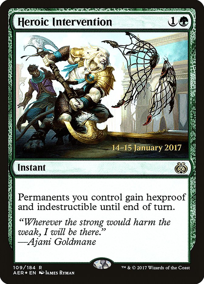 Heroic Intervention  [Aether Revolt Prerelease Promos]