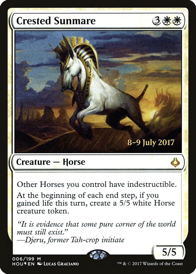 Crested Sunmare  [Hour of Devastation Prerelease Promos]