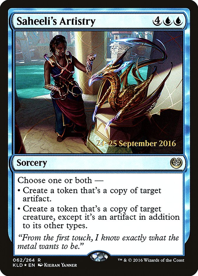 Saheeli's Artistry  [Kaladesh Prerelease Promos]