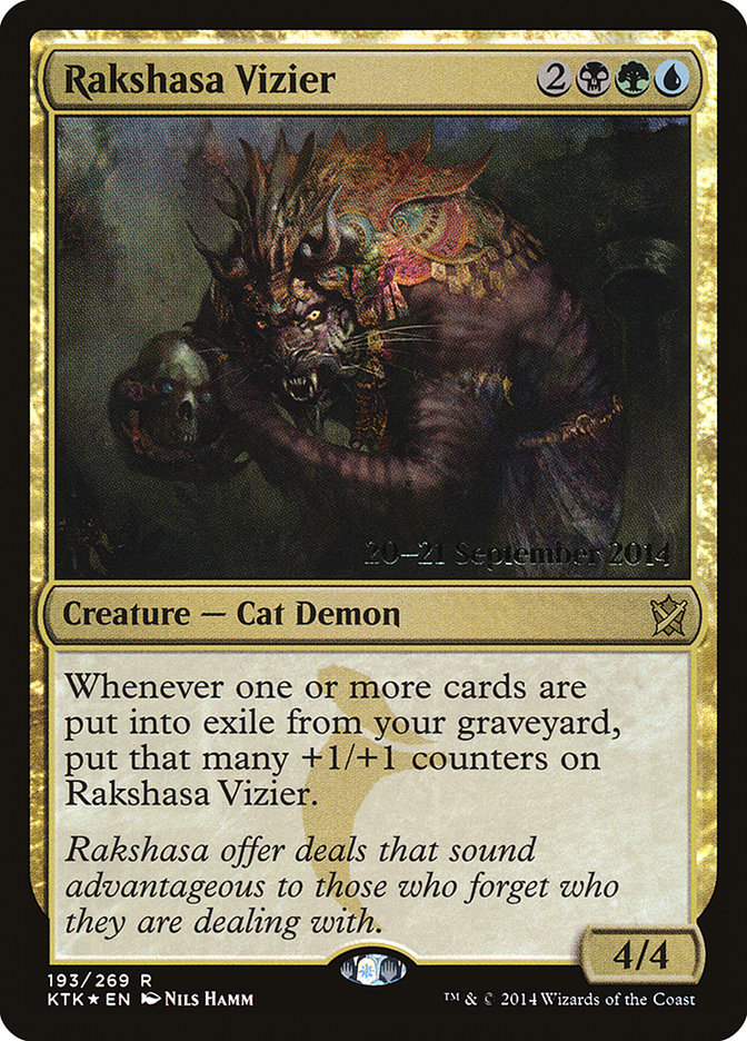 Rakshasa Vizier  [Khans of Tarkir Prerelease Promos]