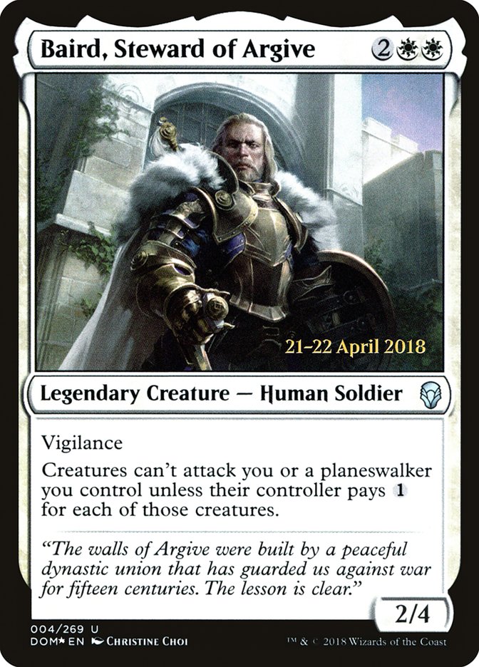 Baird, Steward of Argive  [Dominaria Prerelease Promos]