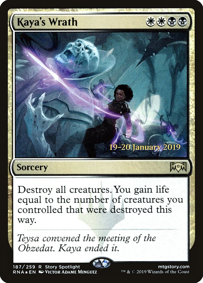 Kaya's Wrath [Ravnica Allegiance Prerelease Promos]