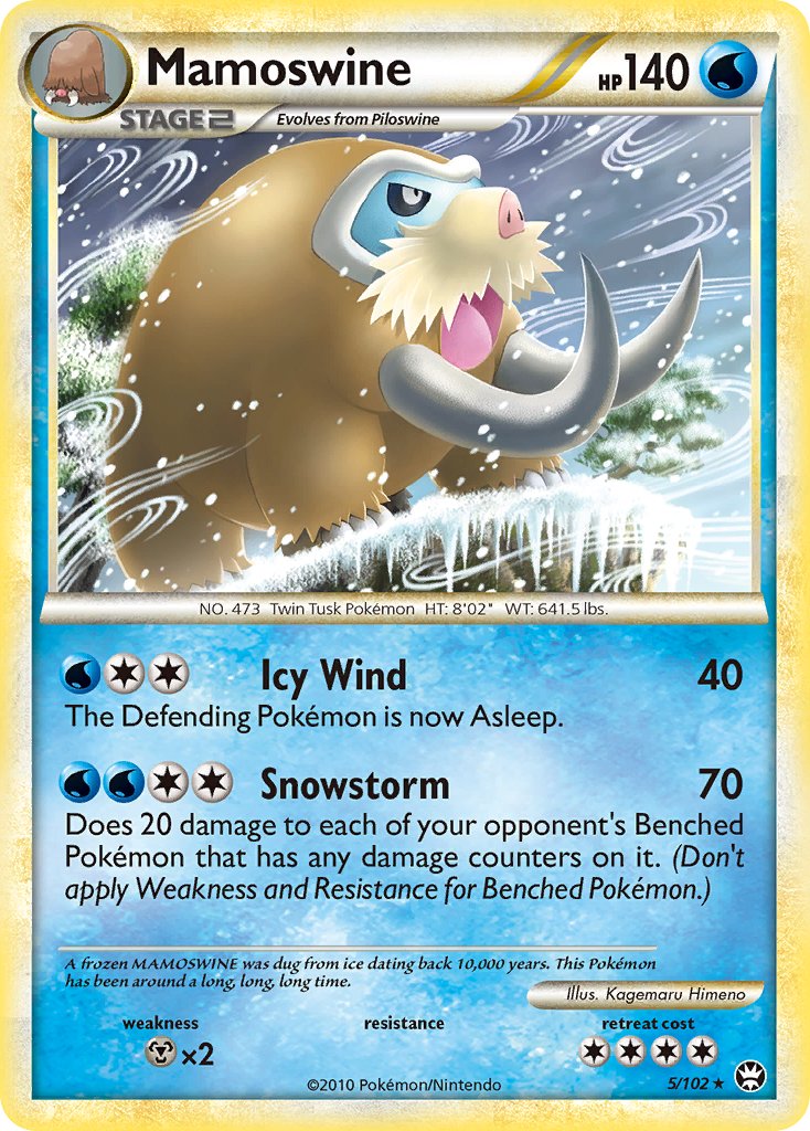 Mamoswine (5/102) (Theme Deck Exclusive) [HeartGold & SoulSilver: Triumphant]