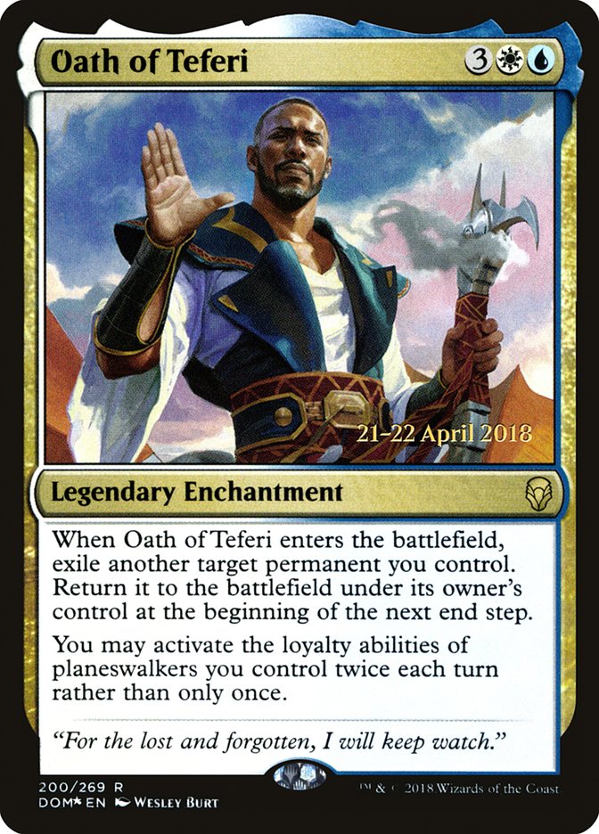 Oath of Teferi  [Dominaria Prerelease Promos]