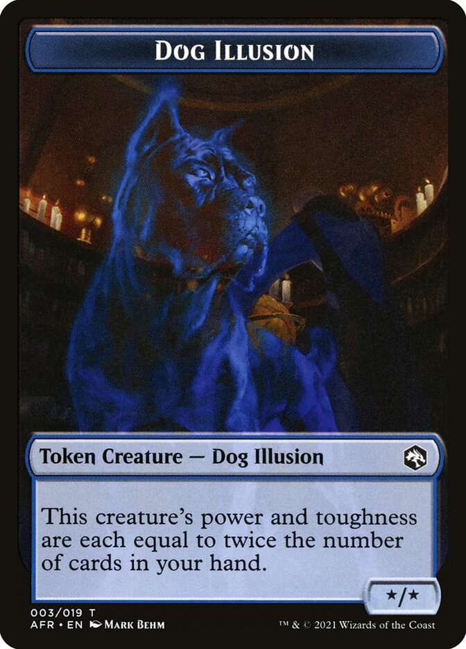 Angel // Dog Illusion Double-sided Token [Dungeons & Dragons: Adventures in the Forgotten Realms Tokens]