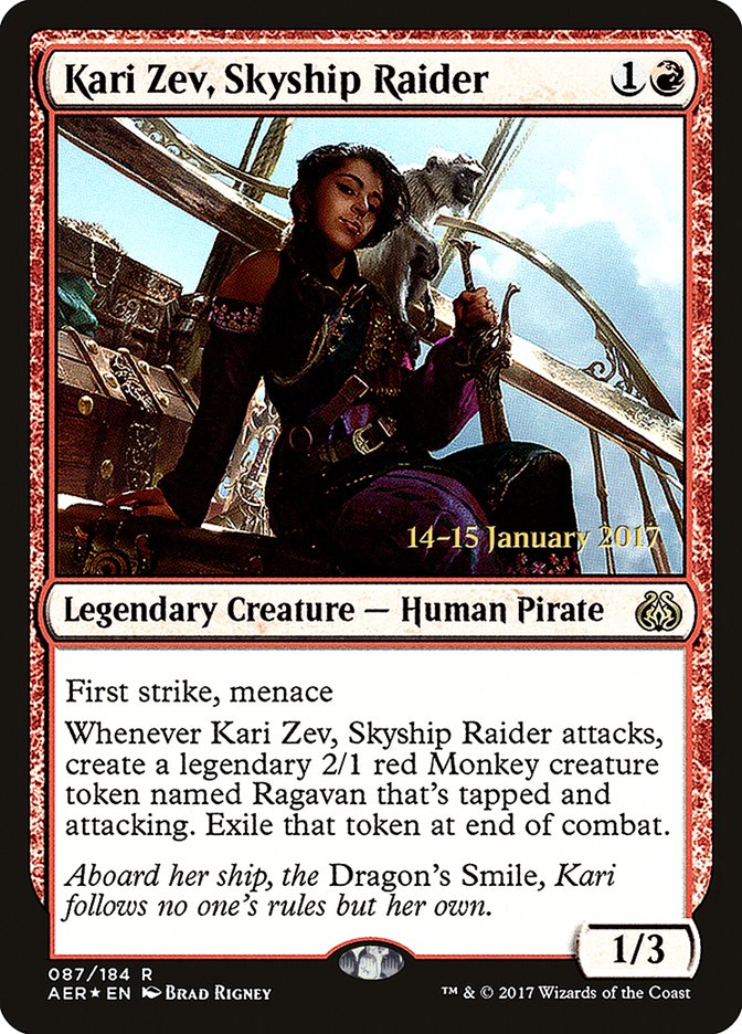 Kari Zev, Skyship Raider  [Aether Revolt Prerelease Promos]