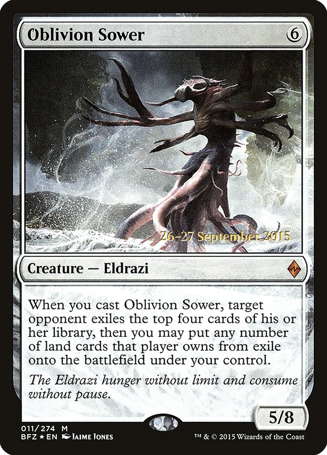 Oblivion Sower  [Battle for Zendikar Prerelease Promos]