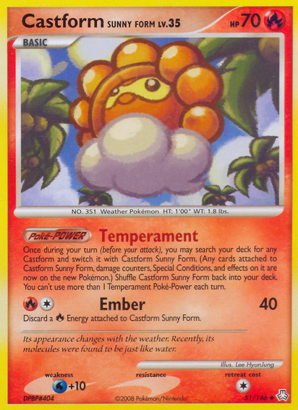 Castform Sunny Form (51/146) [Diamond & Pearl: Legends Awakened]